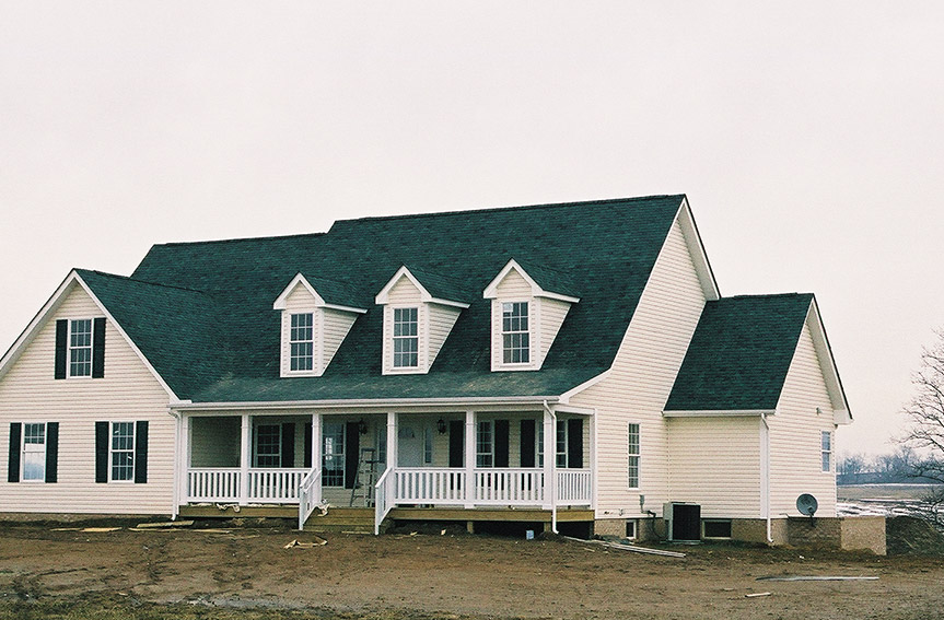 Dormers on Custom Home in Frederick County MD- Builders